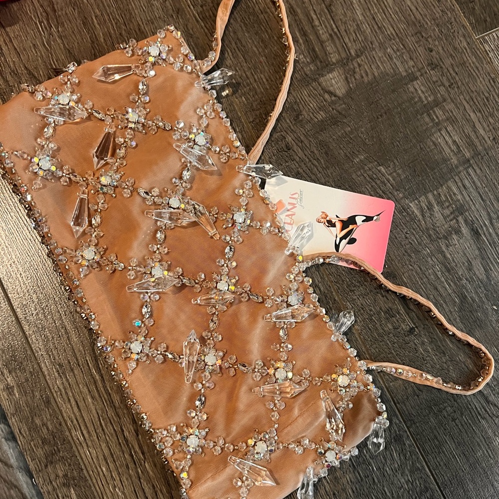 Embellished Tan Women's Top